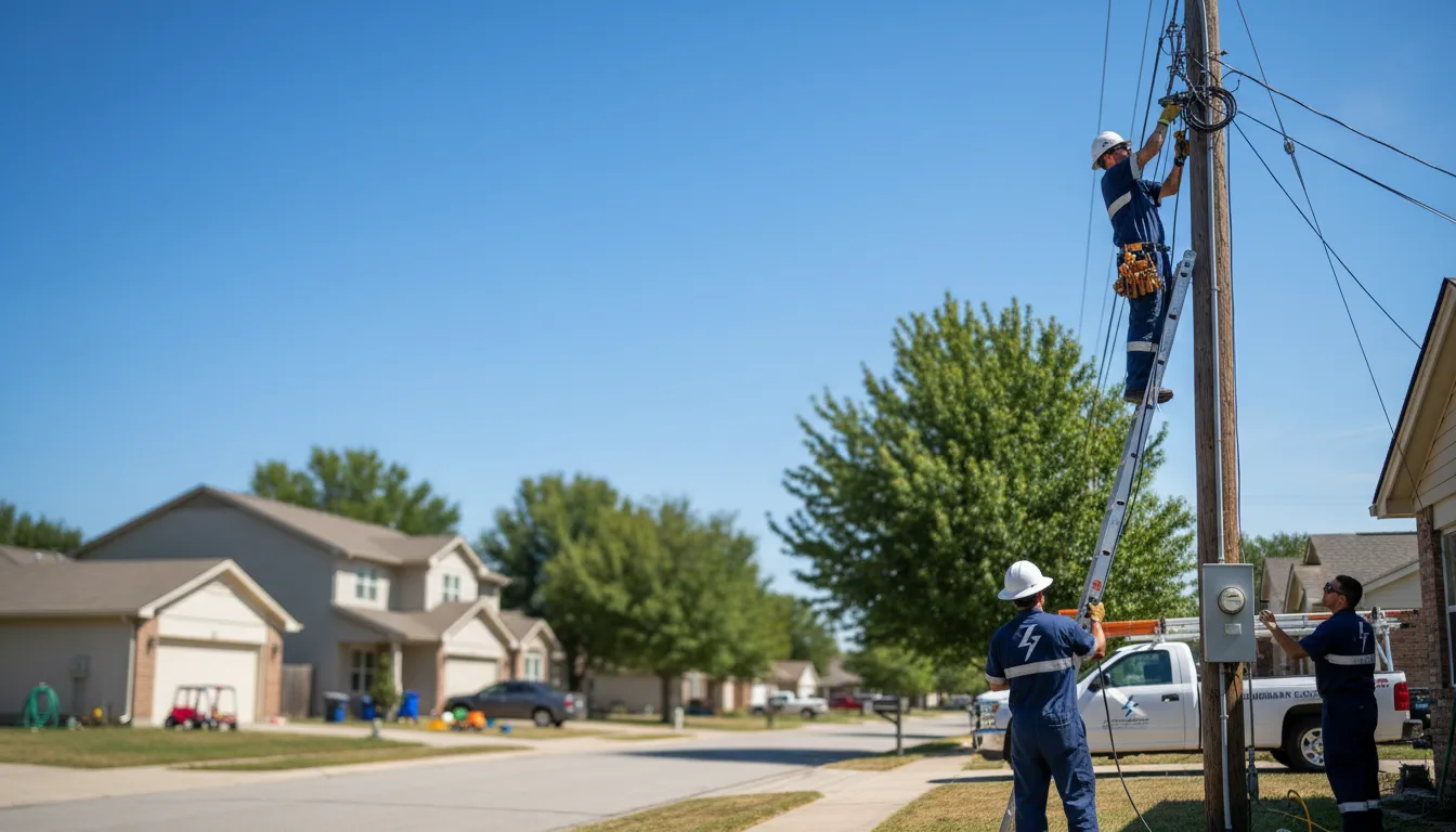 Residential electrician providing installation services in Danville, AR